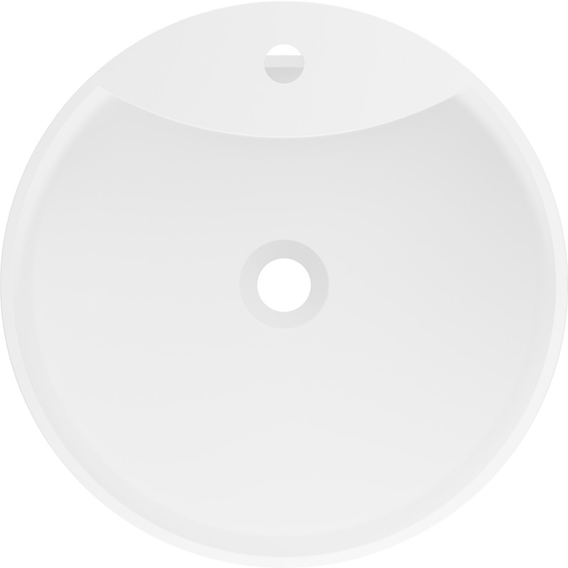 Mexen Onyx-02 свободностояща мивка от конгломерат 45 x 45 cm, бяла мат - 26544500