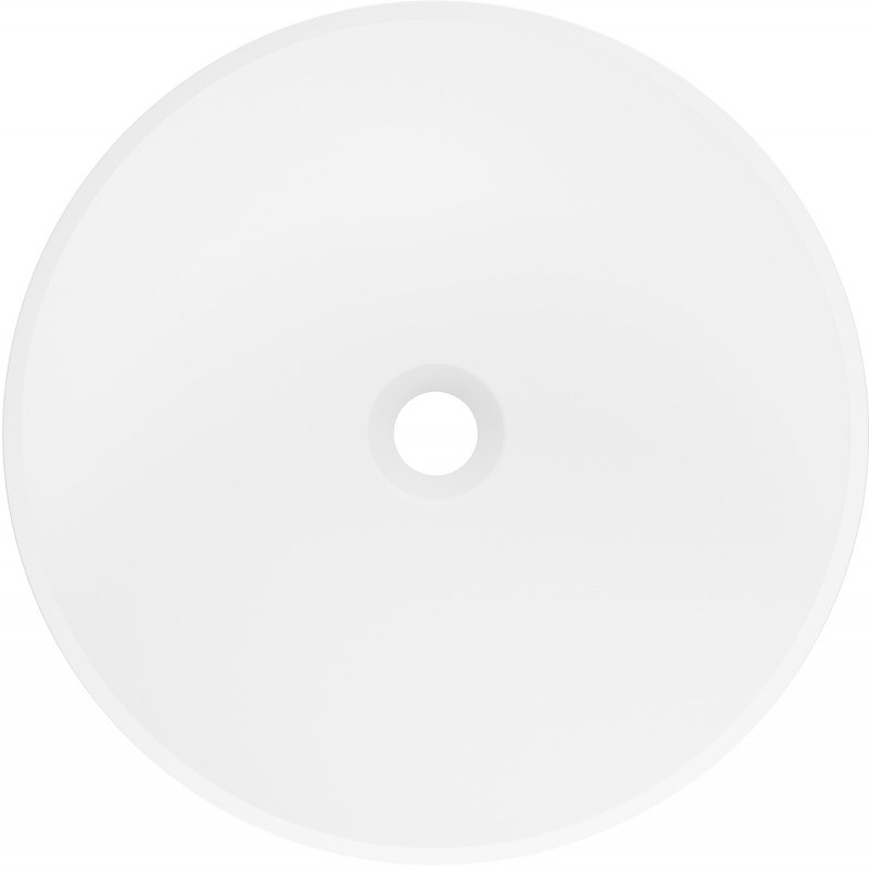 Mexen Onyx-03 свободностояща мивка от конгломерат 45 x 45 см, бял мат - 26534500