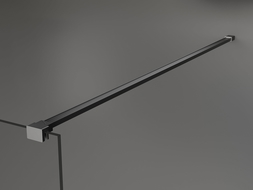 Mexen прав скоба за душ-преграда 6-8 mm, gun metal - 800-01-95