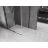 Mexen Velar плъзгаща се душ кабина 90 x 85 см, прозрачна, тъмно метално - 871-090-085-01-95