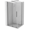 Mexen Velar плъзгаща се душ кабина 90 x 85 см, прозрачна, тъмно метално - 871-090-085-01-95