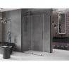 Mexen Velar плъзгаща се душ кабина 140 x 85 cm, прозрачен, gun metal - 871-140-085-01-95