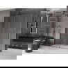 Mexen Velar плъзгаща се душ кабина 150 x 85 cm, прозрачна, gun metal - 871-150-085-01-95