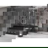 Mexen Velar плъзгаща се душ кабина 160 x 90 см, прозрачна, gun metal - 871-160-090-01-95