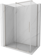 Mexen Velar плъзгаща се душ кабина 160 x 90 cm, прозрачна, четкан никел - 871-160-090-01-97