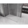 Mexen Velar плъзгащa душ-кабина 140 x 70 см, прозрачна, четкан никел - 871-140-070-01-97