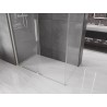 Mexen Velar плъзгащa душ-кабина 140 x 70 см, прозрачна, четкан никел - 871-140-070-01-97