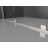 Mexen Velar плъзгащa душ-кабина 140 x 70 см, прозрачна, четкан никел - 871-140-070-01-97