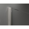 Mexen Velar плъзгащa душ-кабина 140 x 70 см, прозрачна, четкан никел - 871-140-070-01-97