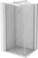Mexen Velar плъзгаща се душ кабина 90 x 75 cm, прозрачна, четкан никел - 871-090-075-01-97