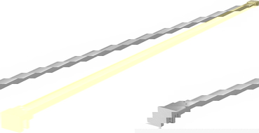 Mexen конзола за преградна стена за душ, злато мат - 800-01-55