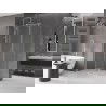 Mexen Velar плъзгаща се душ кабина 140 x 100 см, прозрачна, четкан никел - 871-140-100-01-97