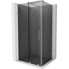 Mexen Velar плъзгаща се душ кабина 100 x 110 см, графит, хром - 871-100-110-41-01