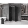 Mexen Velar плъзгаща се душ кабина 110 x 85 см, графит, хром - 871-110-085-41-01