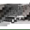 Mexen Velar плъзгаща се душ кабина 110 x 100 см, графит, хром - 871-110-100-41-01