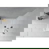 Mexen Flat правоъгълен душ с размери 120 x 80 см, бял, черен сифони - 40108012B