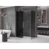 Mexen Velar плъзгащ се душ кабина 140 x 80 см, графит, хром - 871-140-080-41-01