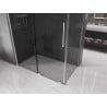 Mexen Velar плъзгащ се душ кабина 140 x 80 см, графит, хром - 871-140-080-41-01