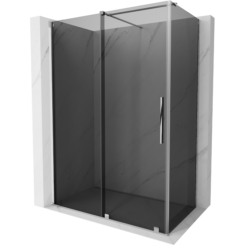 Mexen Velar душ кабина плъзгаща 150 x 70 см, графит, хром - 871-150-070-41-01
