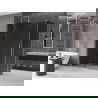 Mexen Velar плъзгаща се душ кабина 150 x 80 cm, графит, хром - 871-150-080-41-01