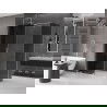 Mexen Velar плъзгаща се душ кабина 150 x 80 cm, графит, хром - 871-150-080-41-01