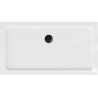 Mexen Flat правоъгълен душ кабина slim 140 x 70 см, бял, черен сифона - 40107014B