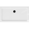 Mexen Flat правоъгълно тънко душово корито 140 x 70 см, бяло, черен сифон