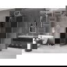 Mexen Velar плъзгаща се душ кабина 90 x 90 cm, графит, бяла - 871-090-090-41-20