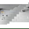 Mexen Flat правоъгълен душ под 130 x 70 см, бял, черен сифо - 40107013B
