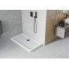 Mexen Flat правоъгълна душ корито slim 120 x 70 см, бял, черен сифон - 40107012B