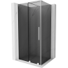 Mexen Velar плъзгаща се душ кабина 100 x 85 см, графит, бял - 871-100-085-41-20