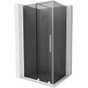 Mexen Velar плъзгаща се душ кабина 110 x 120 см, графит, бяла - 871-110-120-41-20