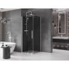Mexen Velar плъзгащ се душ кабина 120 x 120 см, графит, бял - 871-120-120-41-20