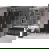 Mexen Velar плъзгаща се душ кабина 120 x 85 cm, графит, бяла - 871-120-085-41-20