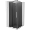 Mexen Velar плъзгаща се душ кабина 120 x 120 cm, графит, бяла - 871-120-120-41-20