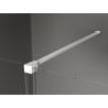 Mexen Velar плъзгащ се душ кабина 120 x 120 см, графит, бял - 871-120-120-41-20