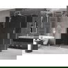Mexen Velar плъзгаща се душ кабина 130 x 75 см, графит, бяла - 871-130-075-41-20