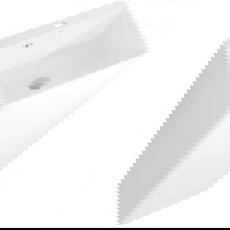 Mexen Neva свободностояща мивка от конгломерат 45 x 45 cm, бяла мат - 26614500