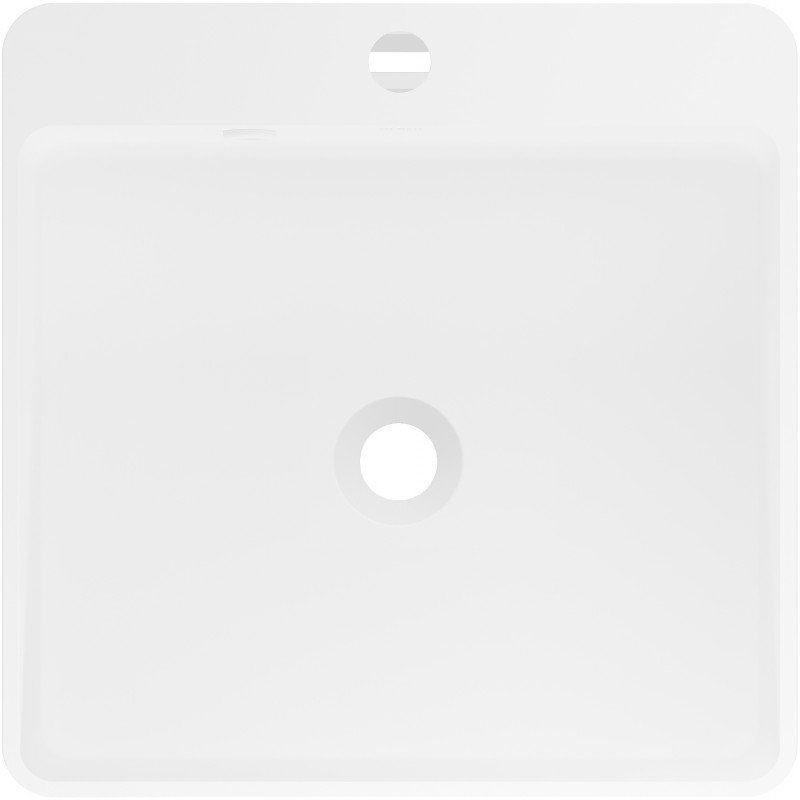 Mexen Neva свободностояща мивка от конгломерат 45 x 45 cm, бяла мат - 26614500