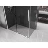 Mexen Velar плъзгаща се душ кабина 140 x 85 см, графит, бяло - 871-140-085-41-20