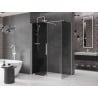 Mexen Velar плъзгаща се душ кабина 150 x 70 см, графит, бяла - 871-150-070-41-20