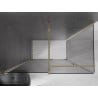 Mexen Velar плъзгаща се душ кабина 140 x 85 cm, графит, златна - 871-140-085-41-50