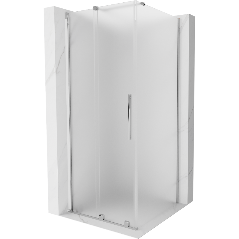 Mexen Velar плъзгаща се душ кабина 90 x 90 см, матирано, хром - 871-090-090-31-01