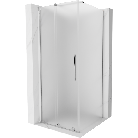 Mexen Velar плъзгаща се душ кабина 90 x 90 см, матирано, хром - 871-090-090-31-01