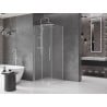 Mexen Velar плъзгаща се душ кабина 90 x 90 см, матирано, хром - 871-090-090-31-01
