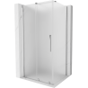 Mexen Velar плъзгаща се душ кабина 90 x 110 см, скреж, хром - 871-090-110-31-01