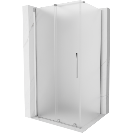 Mexen Velar плъзгаща се душ кабина 90 x 120 см, матирана, хром - 871-090-120-31-01
