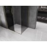 Mexen Velar плъзгаща се душ кабина 90 x 85 см, графит, златна - 871-090-085-41-50