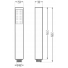 Mexen R-77 еднорежимна душ слушалка, златна - 79577-50