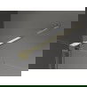 Mexen Velar плъзгаща се душ кабина 140 x 100 см, графит, злато - 871-140-100-41-50